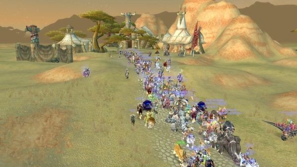 fila de jogadores para entregar uma quest em world of wacraft